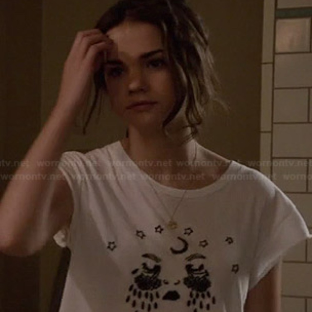 Elin Moon Tears Top by Brain Foetus at Brandy Melville